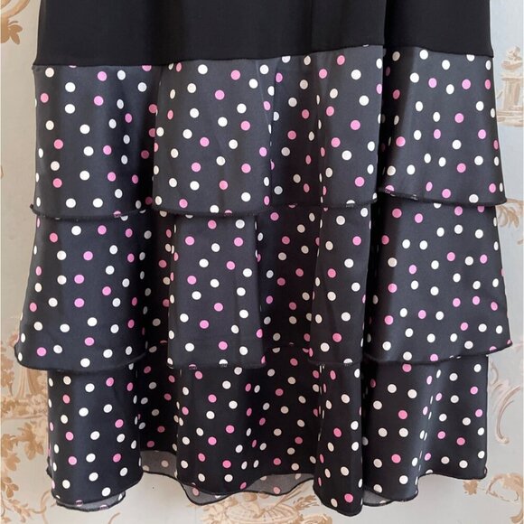 Vintage Y2K Taboo Women Dress Size 1X Polka Dot Bow Retro Coquette Pinup Party - Picture 9 of 12